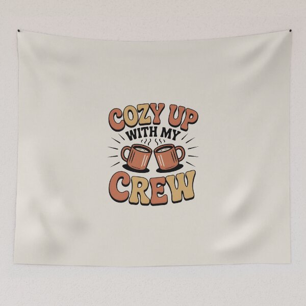 Item preview, Cozy Up with My Crew - Warm Fall Friends Design designed and sold by Jollys-ArtShop.