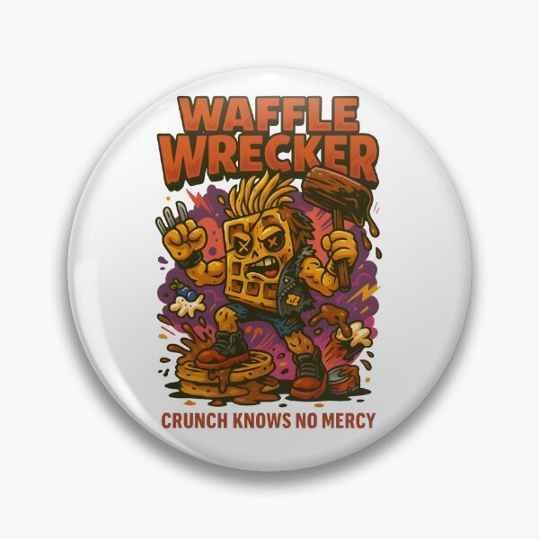 Item preview, Waffle Wrecker – Streetwear Breakfast Warrior designed and sold by Snackwear Apparel.