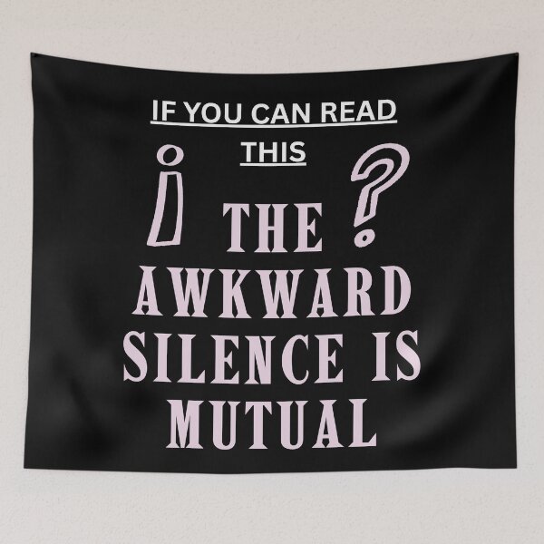 Item preview, Funny Introvert – If You Can Read This The Awkward Silence Is Mutual – Sarcastic Social Anxiety  designed and sold by DesignDazzles.