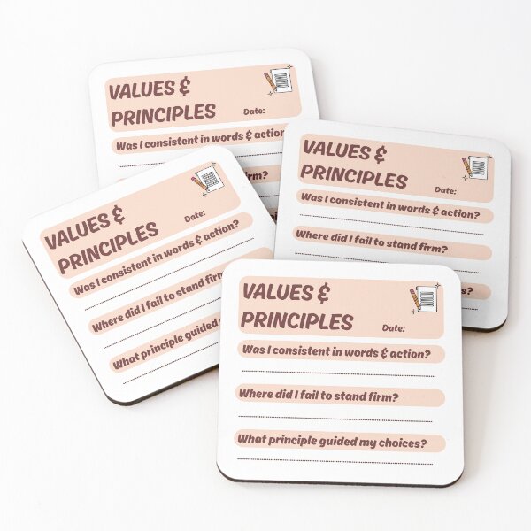 Item preview, Values & Principles Stoic Journaling Template inspired by Marcus Aurelius designed and sold by LexaArtworks.