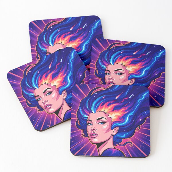 Item preview, Dolled Up Radiant Soul — Celestial Pop Art Portrait of a Strong Woman designed and sold by  Ojo de Lilith.