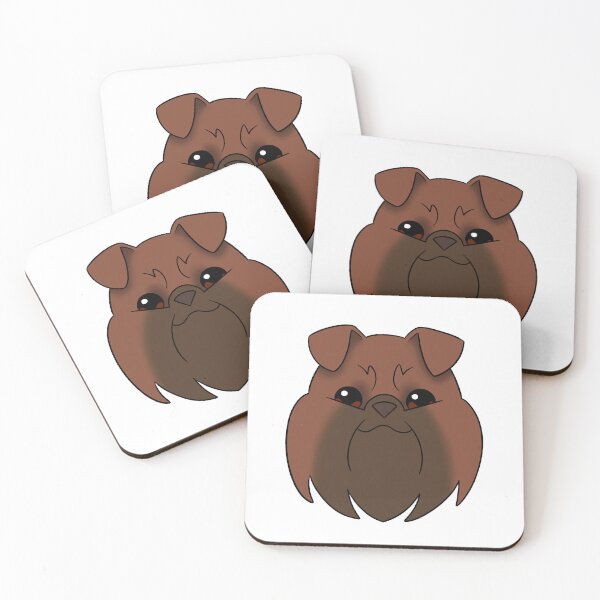 Item preview, Brown Brussels Griffon Dark Brown Snout  designed and sold by OliRoseArt.