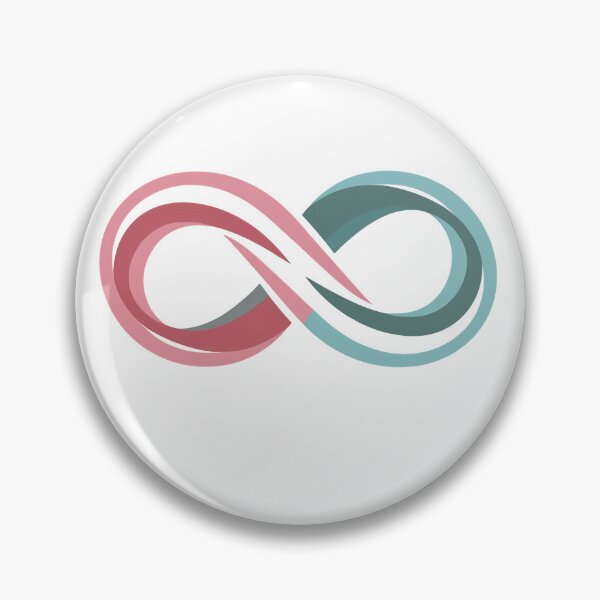 Item preview, Eternal Love Infinity Symbol  Modern Dual Tone Infinity  Boundless Connection Design designed and sold by SAMNagy.
