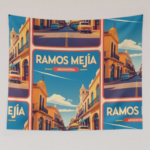 Item preview, Ramos Mejia Argentina Vintage Travel Tourism designed and sold by TravelersGems.