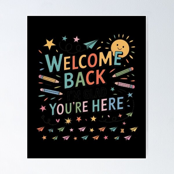 Item preview, Welcome Back I'm Glad You're Here Back To School designed and sold by BHMARTS.