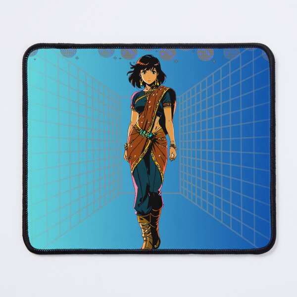 Item preview, "Retro Rani | Anime Girl in Saree with Disco Vibe" designed and sold by KomoFrames.