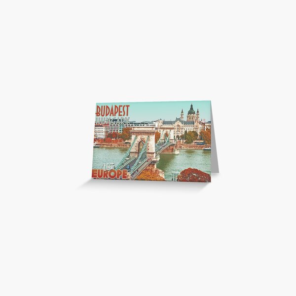 Item preview, Visit Budapest - Travel Poster designed and sold by TopNotchVisuals.