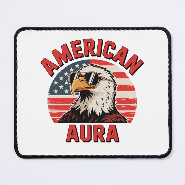 Item preview, American Aura Retro Bald Eagle Summer Vibes designed and sold by PietrzakDesign.