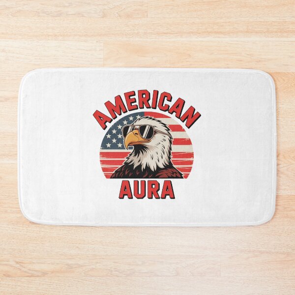 Item preview, American Aura Retro Bald Eagle Summer Vibes designed and sold by PietrzakDesign.