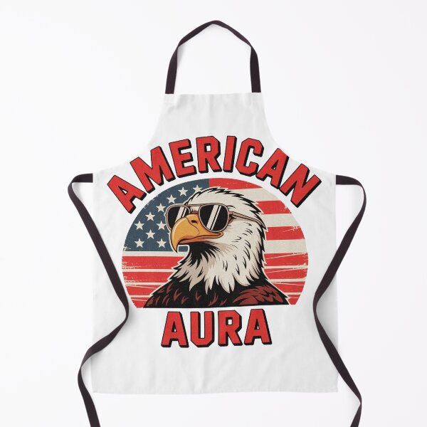 Item preview, American Aura Retro Bald Eagle Summer Vibes designed and sold by PietrzakDesign.