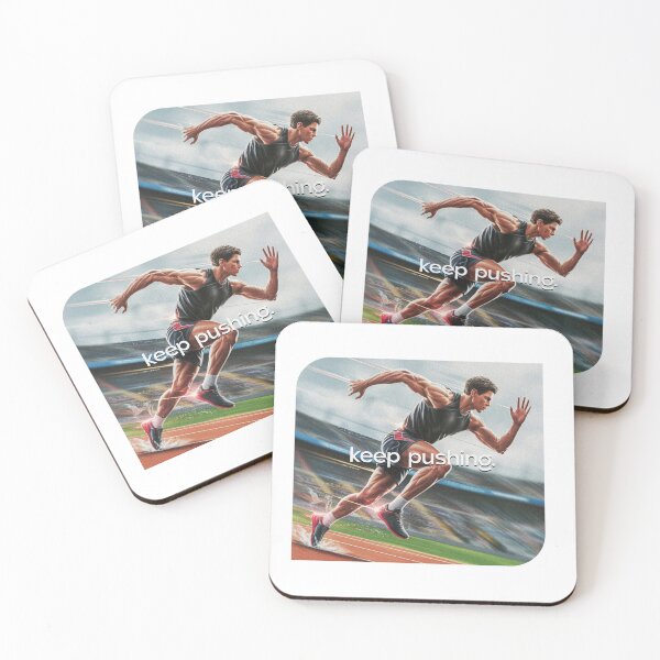 Item preview, Running Athlete Keep Pushing designed and sold by PietrzakDesign.