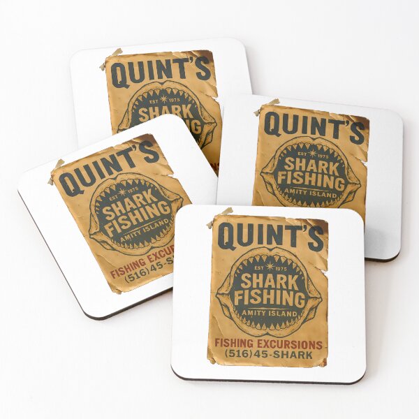 Item preview, Quint’s Shark Fishing – Amity Island Vintage Poster designed and sold by malero-design.