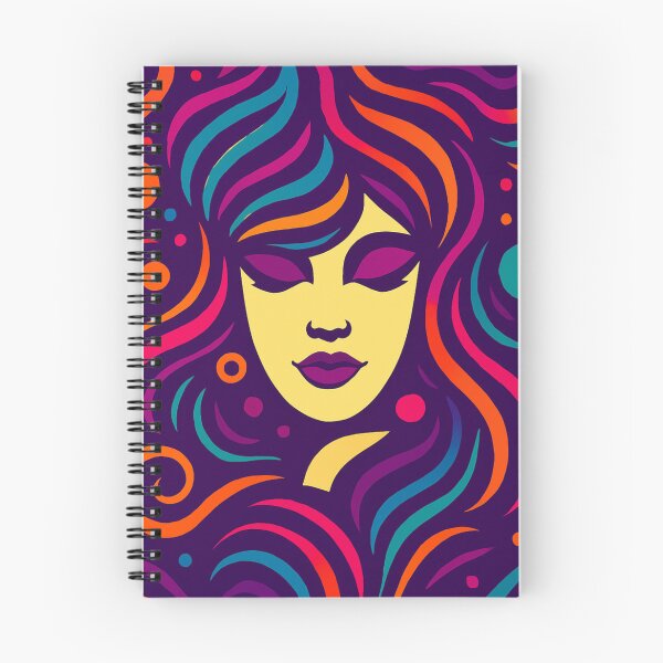 Item preview, Vibrant Abstract Wave Flow - modern female portrait designed and sold by AnTartstudios.