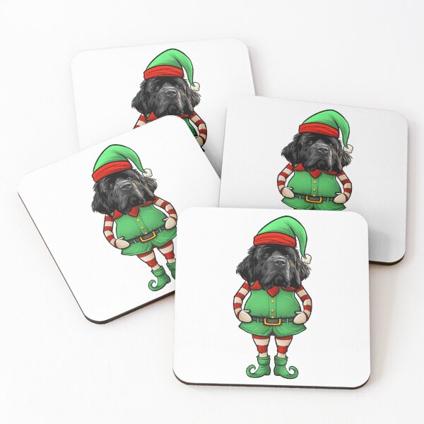 Item preview, Funny Christmas Elf Newfoundland Dog designed and sold by whyitsme.