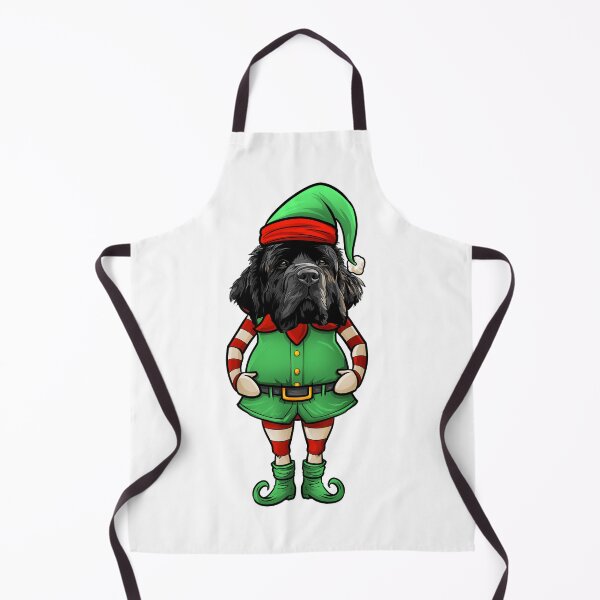 Item preview, Funny Christmas Elf Newfoundland Dog designed and sold by whyitsme.
