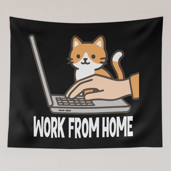 Item preview, Work From Home Funny Remote Worker Cat loversGift designed and sold by Colorfulman.