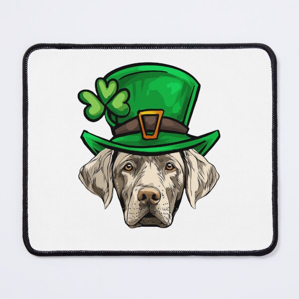 Item preview, Funny St Patricks Day Silver Labrador Retriever Dog designed and sold by whyitsme.