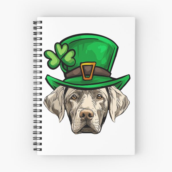 Item preview, Funny St Patricks Day Silver Labrador Retriever Dog designed and sold by whyitsme.