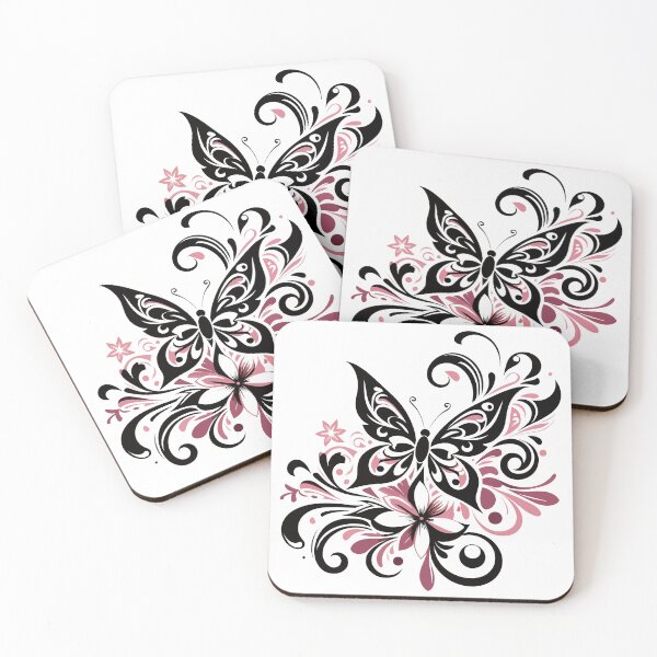 Item preview, Elegant Flutter: Abstract Butterfly and Flora designed and sold by Coffee Lifestyle.