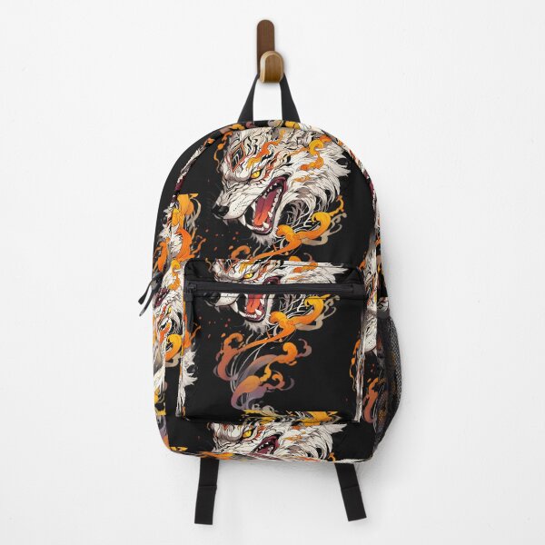 Item preview, Fury Flame Wolf – Japanese Tattoo Style Art designed and sold by The-Daily-Drape.