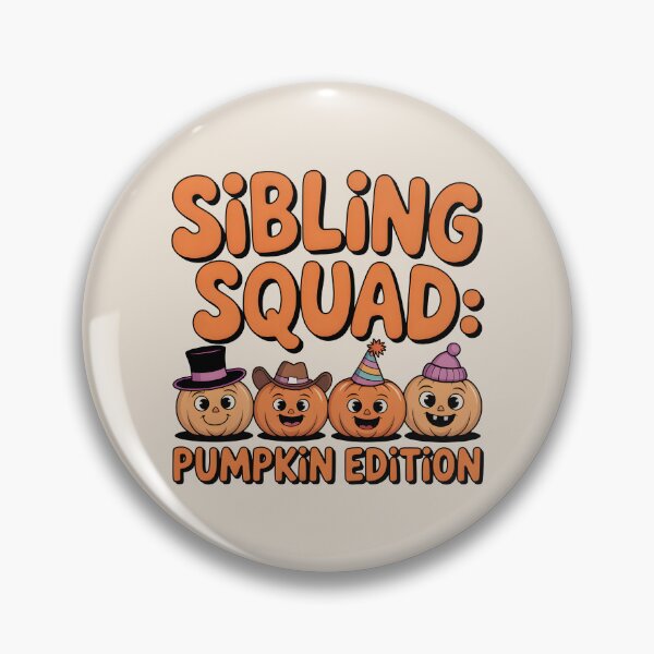Item preview, Sibling Squad: Pumpkin Edition - Cute Fall Family Design designed and sold by Jollys-ArtShop.