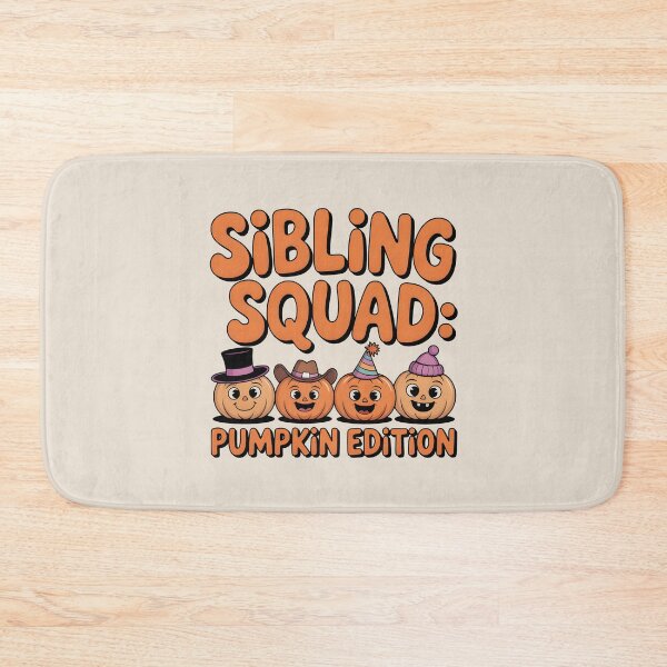 Item preview, Sibling Squad: Pumpkin Edition - Cute Fall Family Design designed and sold by Jollys-ArtShop.
