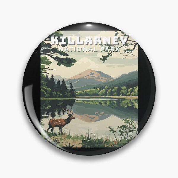 Item preview, Killarney National Park in Ireland, Vintage Art Travel Landscape designed and sold by MaateoDesign.