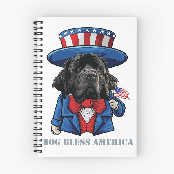 Item preview, Newfoundland Dog Bless America designed and sold by whyitsme.