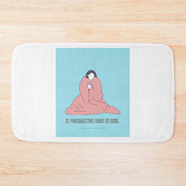 Item preview, Je procrastine donc je suis – Citation drôle minimaliste (poster, mug, carnet) designed and sold by Soukisa.