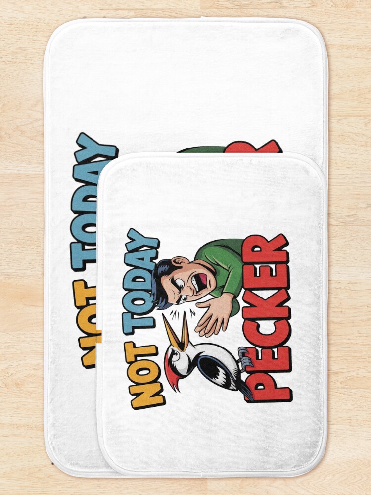 Thumbnail 5 of 6, Bath Mat, Not Today Pecker designed and sold by Pietrzak97.