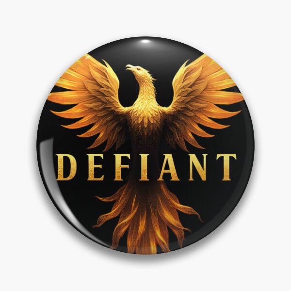 Item preview, Defiant Golden Phoenix Emblem designed and sold by ShadowAndSlate.