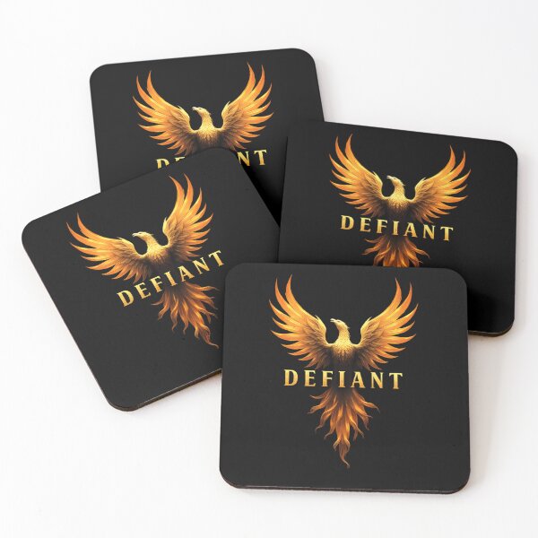 Item preview, Defiant Golden Phoenix Emblem designed and sold by ShadowAndSlate.