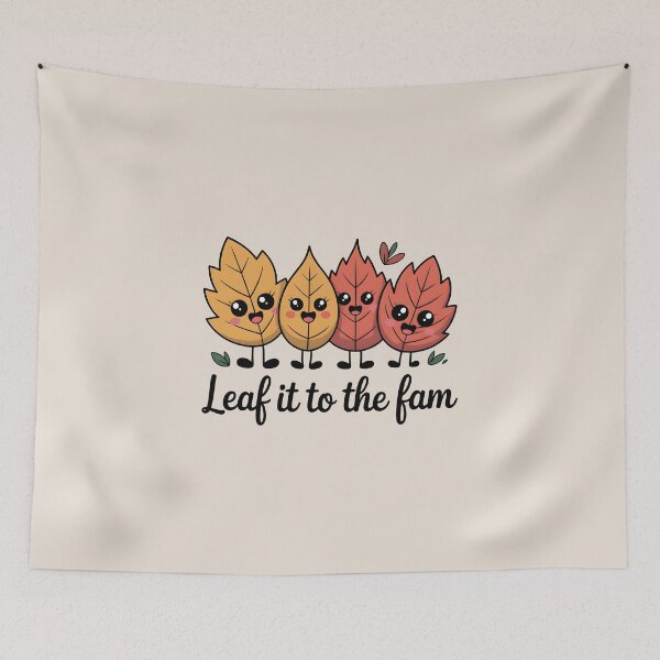 Item preview, Leaf It to the Fam - Funny Autumn Family Design designed and sold by Jollys-ArtShop.