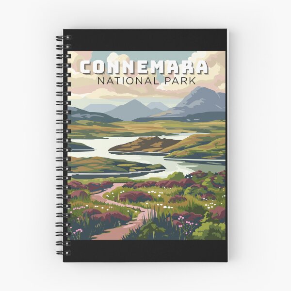 Item preview, Connemara National Park in Ireland, Vintage Art Travel Landscape designed and sold by MaateoDesign.