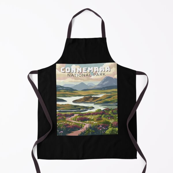 Item preview, Connemara National Park in Ireland, Vintage Art Travel Landscape designed and sold by MaateoDesign.