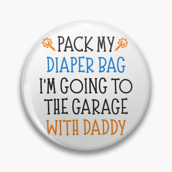 Item preview, Funny Mechanic Dad Baby Saying designed and sold by CuteLovelyDesigns.