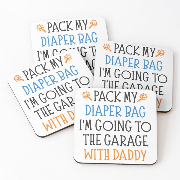 Item preview, Funny Mechanic Dad Baby Saying designed and sold by CuteLovelyDesigns.