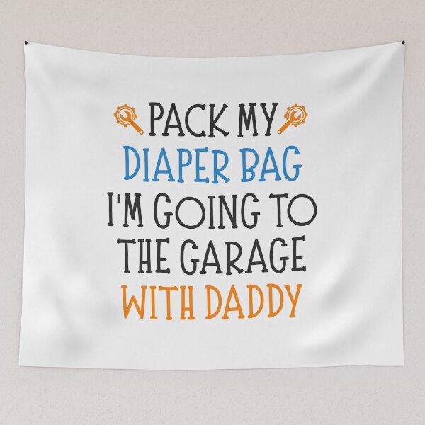 Item preview, Funny Mechanic Dad Baby Saying designed and sold by CuteLovelyDesigns.