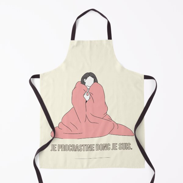 Item preview, Je procrastine donc je suis – Design cocooning fond beige (affiche, mug, carnet) designed and sold by Soukisa.