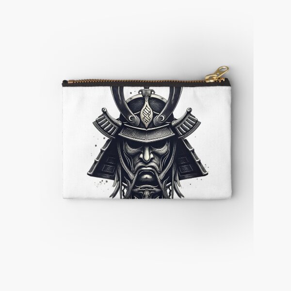 Aperçu de l'œuvre Tatouage tribal majestueux de masque de samouraï créée et vendue par ShadowAndSlate.