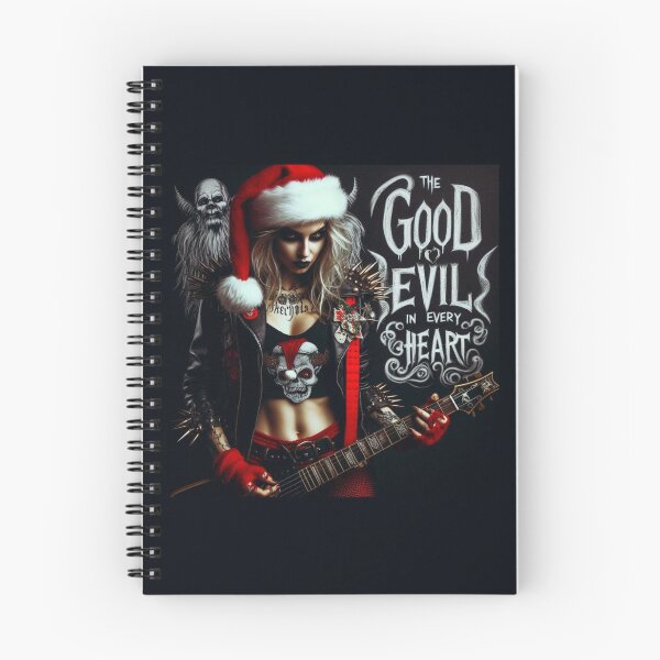Item preview, Metal Lady Christmas Guitar Skull designed and sold by Voodoo Store Paranormal Collections.
