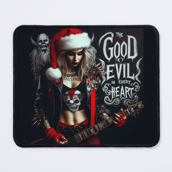 Item preview, Metal Lady Christmas Guitar Skull designed and sold by Voodoo Store Paranormal Collections.