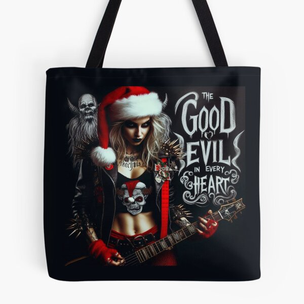 Item preview, Metal Lady Christmas Guitar Skull designed and sold by Voodoo Store Paranormal Collections.