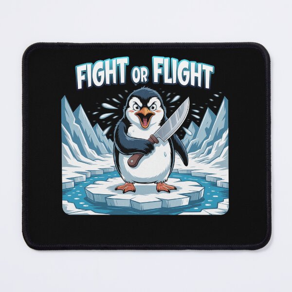 Item preview, Fight or Flight Meme Penguin designed and sold by PietrzakDesign.