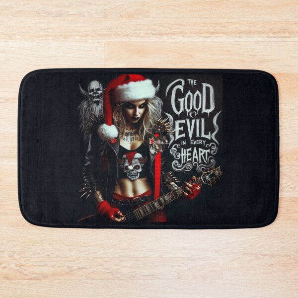 Item preview, Metal Lady Christmas Guitar Skull designed and sold by Voodoo Store Paranormal Collections.