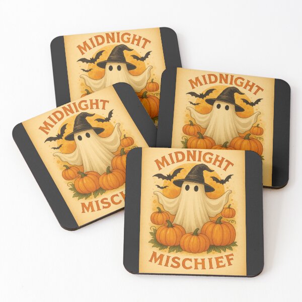 Item preview, Midnight Mischief Ghost in Pumpkin Patch designed and sold by LLdreams.