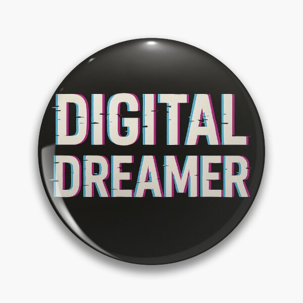Item preview, Digital Dreamer – Futuristic Cyberpunk Glitch Design designed and sold by BoldRepeat.