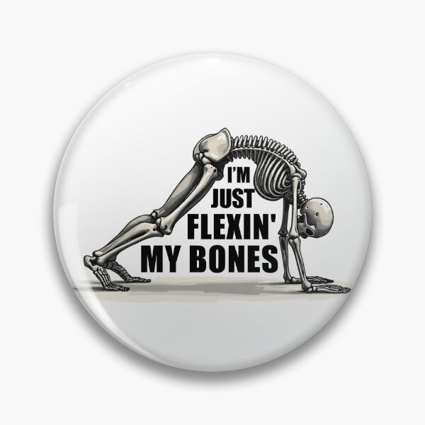 Item preview, Felxing My Bones - Funny Skeleton Yoga Design designed and sold by myConceptArt.