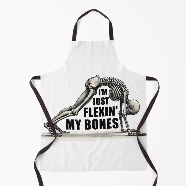 Item preview, Felxing My Bones - Funny Skeleton Yoga Design designed and sold by myConceptArt.