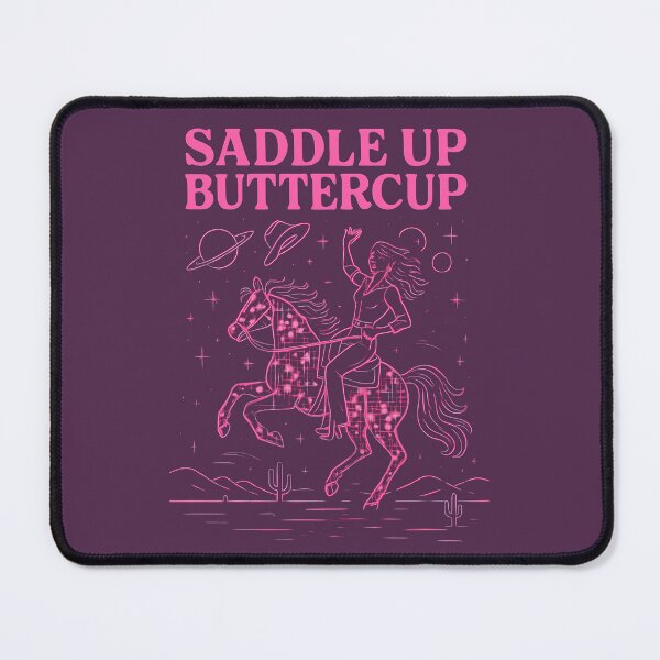 Item preview, Saddle Up Buttercup - Neon Cowgirl designed and sold by Moad Fahim.